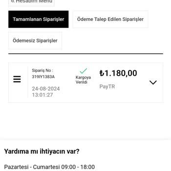 Merve Gültekin Kargo Ücreti Ödemesi