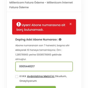 Millenicom Yanıltıcı Fatura Ve Müşteri Hizmetleri Sorunu