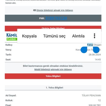 Kamil Koç Yanlış Bilgilendirme Ve Sorumluluk Reddi