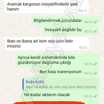 Badebutik.com Teslim Edilmeyen Siparişten, Fazla Kargo Ücreti Kesmek