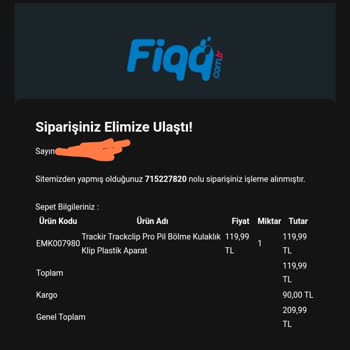 Fiqq Siparişi İptal Etmiyor