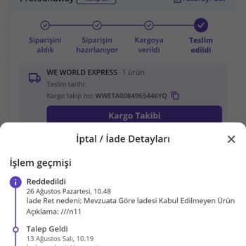 N11 Para İadesi Yapmıyor