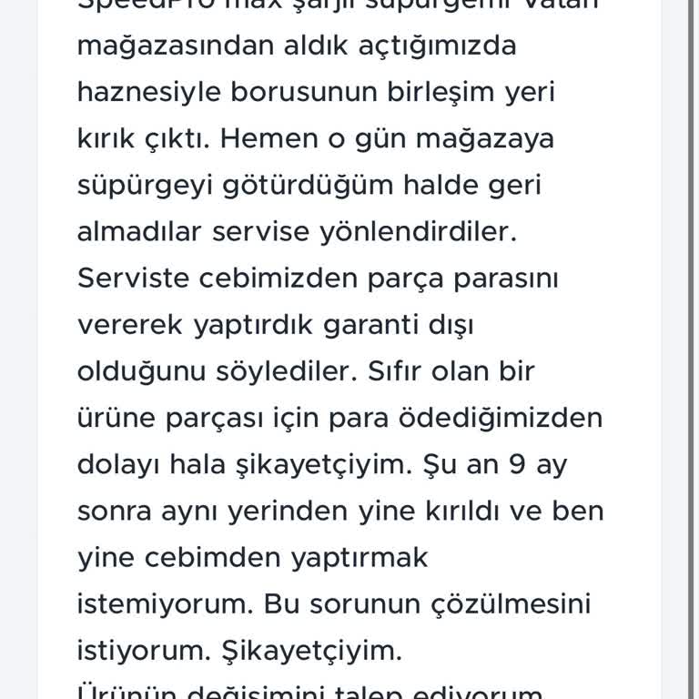 PHILIPS Ev Aletleri Vatan'dan Aldığım Philips Süpürgem Kırık Çıktı Yaptırdım Yine Kırıldı