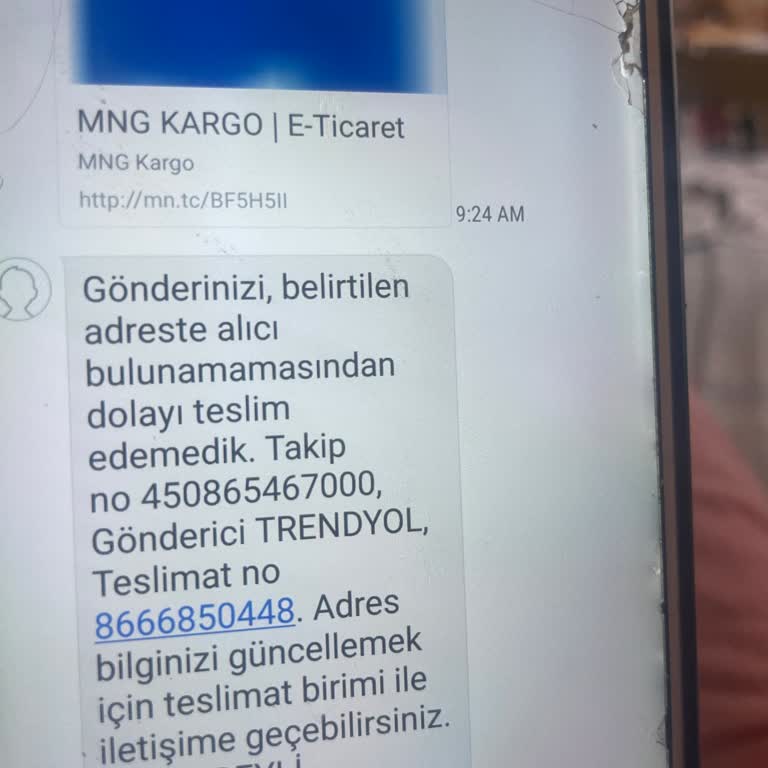 MNG Kargo Konya Kulu İlçesine Kargom Gelmedi