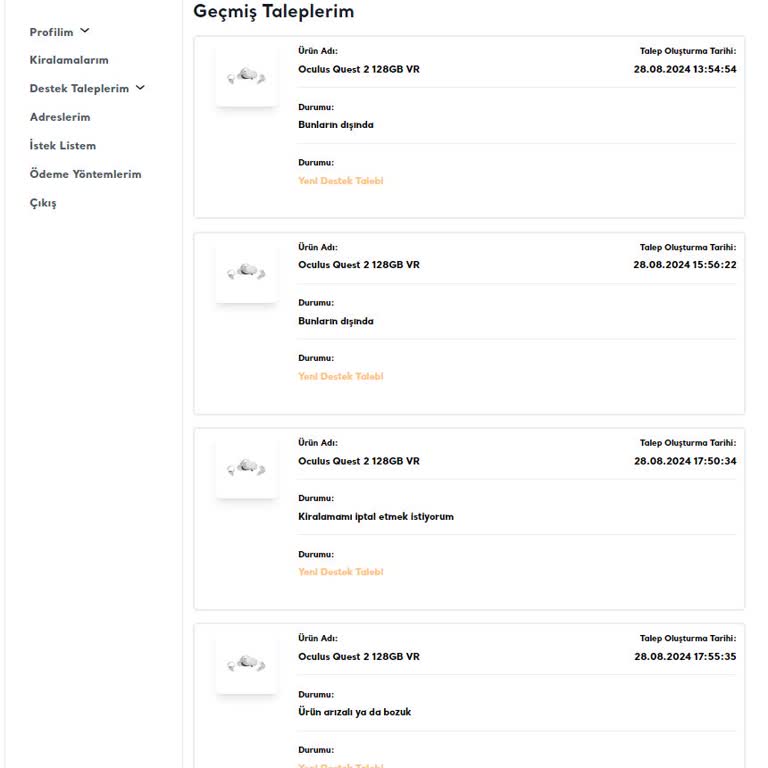 Kiralabunu.com Firmasından Yapılan VR Gözlük Kiralaması Hk.