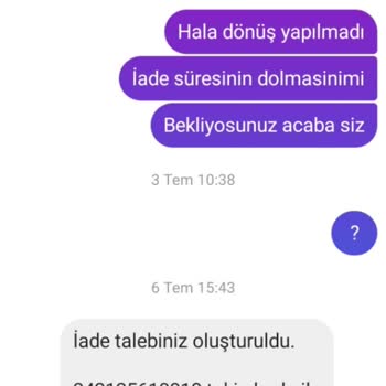 Sefamerve Paramın İadesini Yapmıyor