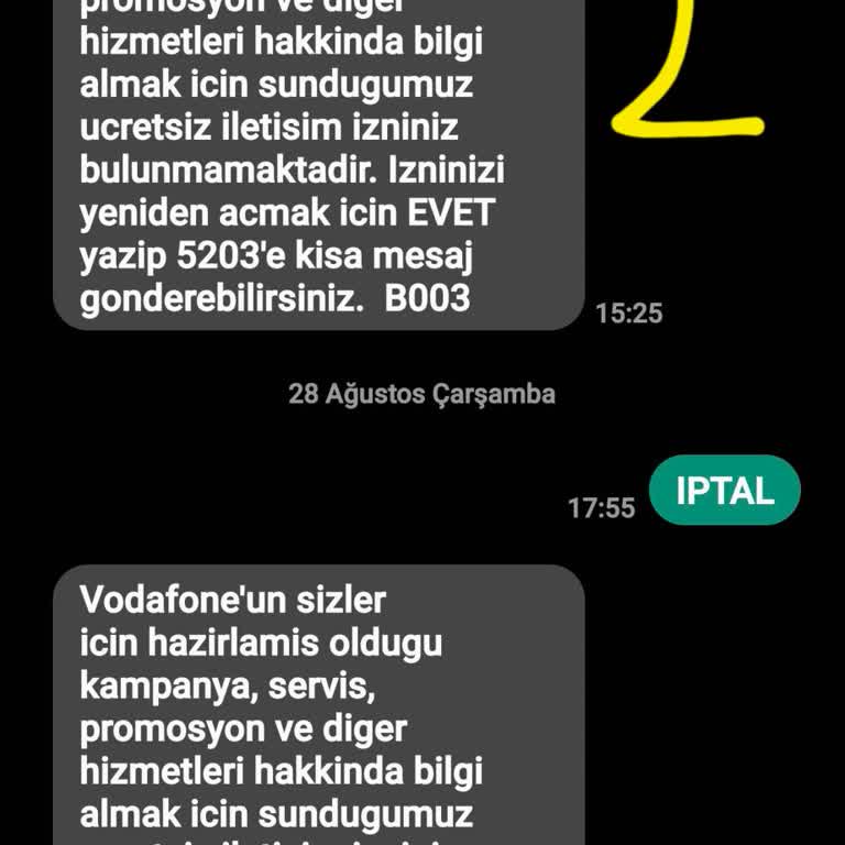 Vodafone'un Israrlı Mesajları: İptal Taleplerine Rağmen Bitmeyen Sorun