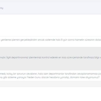 Markum Bilişim Ödemesini Aldığı Hizmeti Yenilemiyor.
