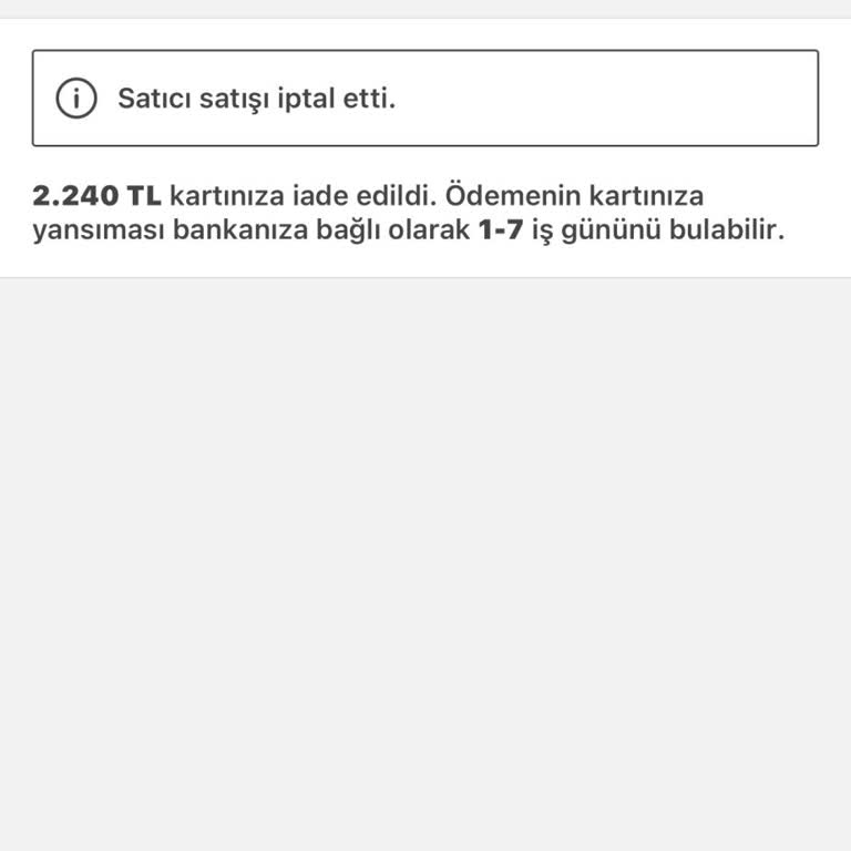 Sahibinden Param İade Edilmedi!