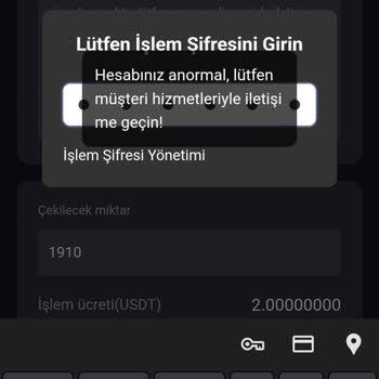 M.sryptoswap.com Para Çekimini Engelledi