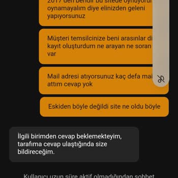 Bahis Senin Uzun Süredir Oynadığım Sitede Haksız Para Silinmesi
