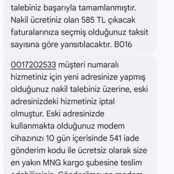 Vodafone Net Hukuksuz Modem İade Ücreti Talebi!