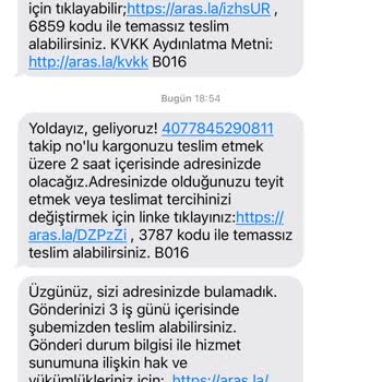 Aras Kargo'nun Evde Yoktunuz İddiası!