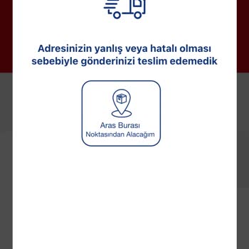 Aras Kargo Yanlış Adres Sorunu