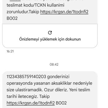 KARGOMsende Kargom 6 Gündür Gelmiyor