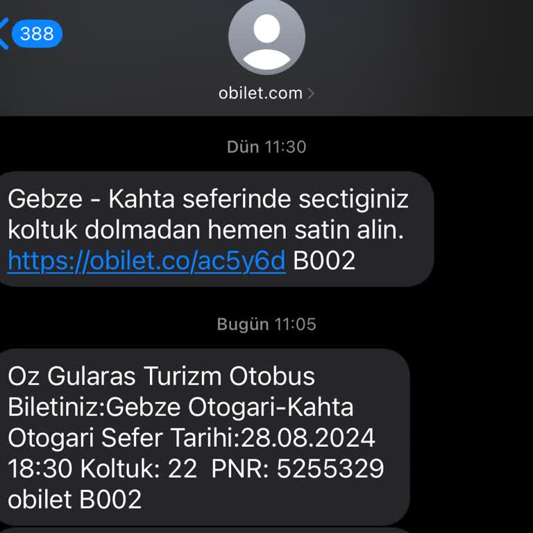 Obilet Bilet Karmaşası Ve Koltuk Sorunu