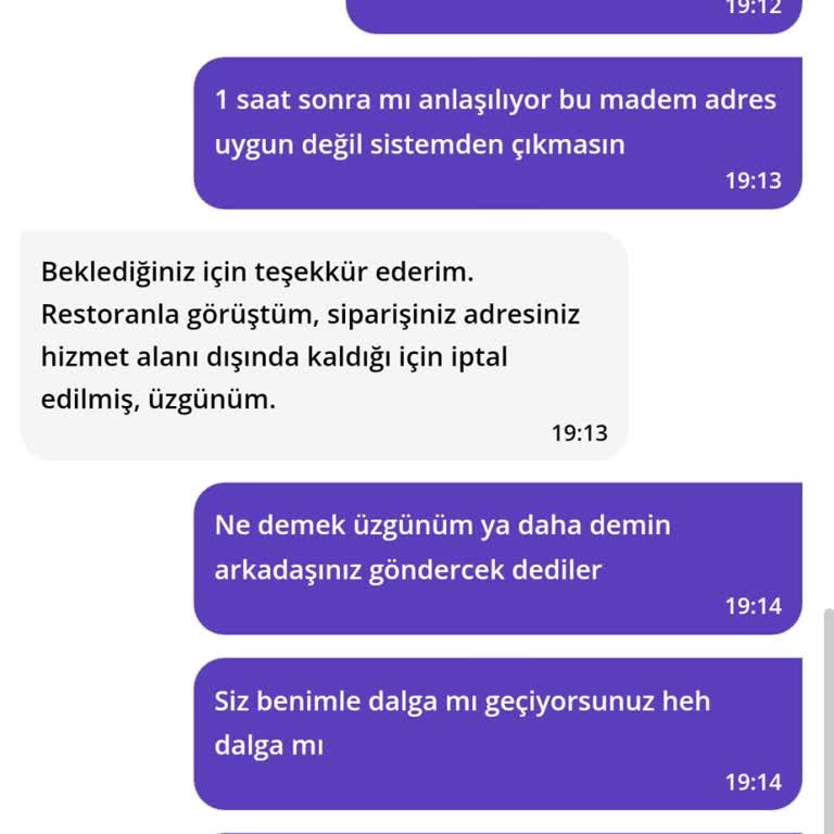 GetirYemek Getir McDonald's Şikayet Adres Uyuşmazlığı