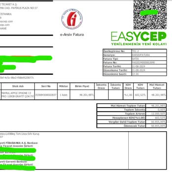 EasyCep İade Edilen Telefonu Satmış Ve Ücretini Henüz İade Etmedi