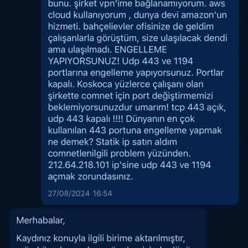 Comnet İnternet Hizmetimi Haksız Bir Şekilde Habersizce Askıya Aldı