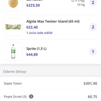 Getir Çarşı Hatalı Ürüne Para İadesi Yapmıyor!