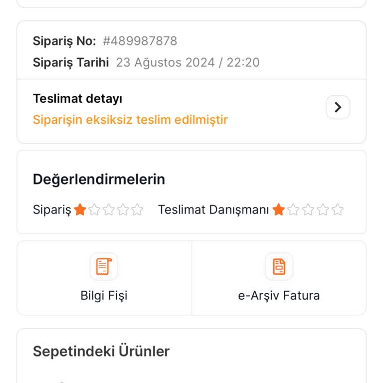 Migros Sanal Market Sipariş Sorunu Ve İlgisizlik