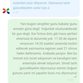 Çiçek Sepeti Nin Beni Mağdur Etmesi