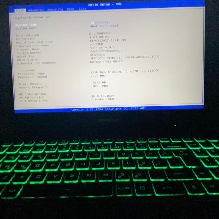 Monster Laptop Bios Sorunu Ve Teknik Servis Hayal Kırıklığı