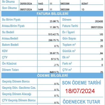 İSKİ Fatura Farkı