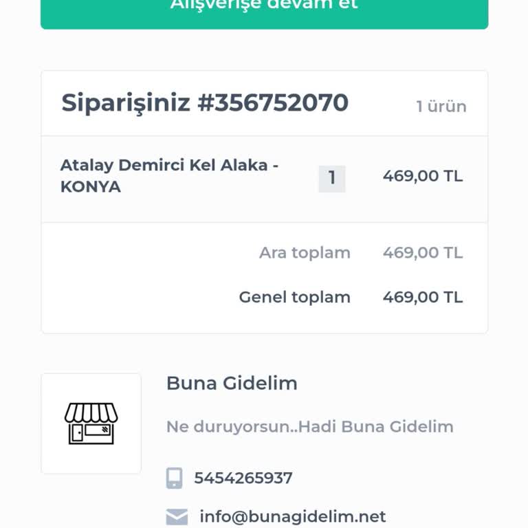 Buna Gidelim (bunagidelim.net) Konya Gösteri İptali Ve İade Talebi