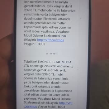 Mobil Ödeme Skandalı: Vodafone'dan Habersiz ve Onaysız İşlemler