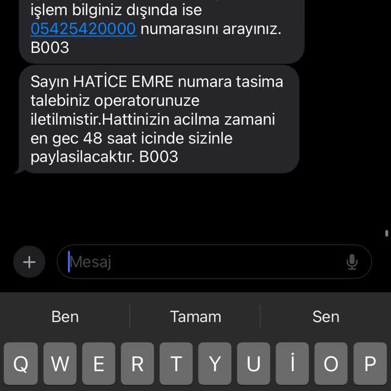 Vodafone Hat Taşıma Sürecinde Yaşanan Mağduriyet