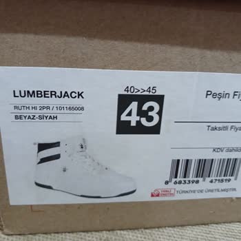 Flo.com.tr'den Aldığımız Lumberjack Ayakkabının Taban Sorunu