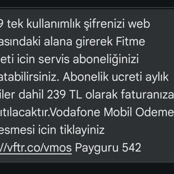 Vodafone Mobil Ödeme İle Haksız Ücretlendirme Ve Müşteri Hizmetleri Sorunu!