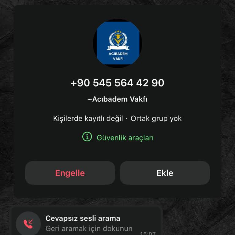 Acıbadem Vakfı Burs Başvurusunda Güvenlik Endişesi