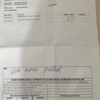 Leydi Çarşı Soğanlı İsimli Firma Kusurlu Mal Getirdi Değişim Yapmıyor.