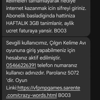 Vodafone Uygulamasında Beklenmedik Ücretlendirme Sorunu