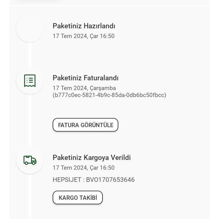 hepsiJET Ürünüm 1 Aydır Kargoda Kayıp