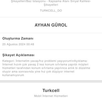 Turkcell Mobil İnternet Sorunu: Çözüm Bekliyorum