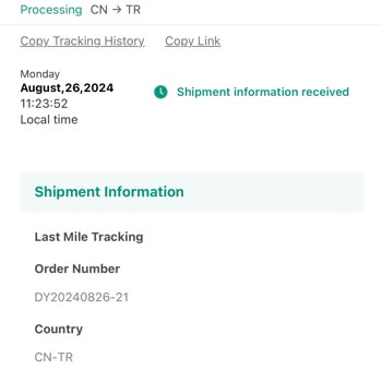 Motality Ürüne Yurt Dışı Kargo Kodu Verdiler Muhatap Bulamıyorum.