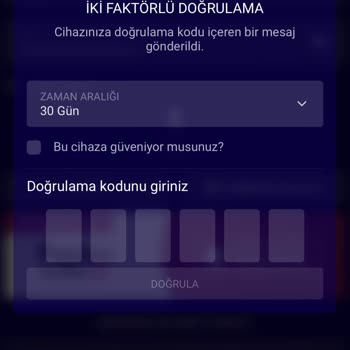 Setrabet İki Faktörlü Doğrulama Kodu İptal