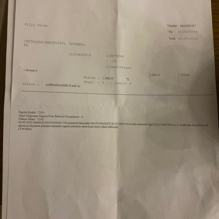 Gig Sigorta Vatan Bilgisayar'dan Aldığımız Telefonun Kaskosu Ve Hizmet Sorunu