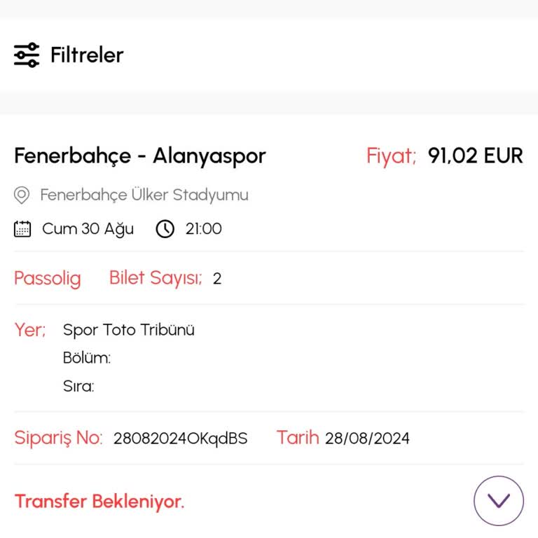 Biletalsat Biletim Transfer Edilmiyor