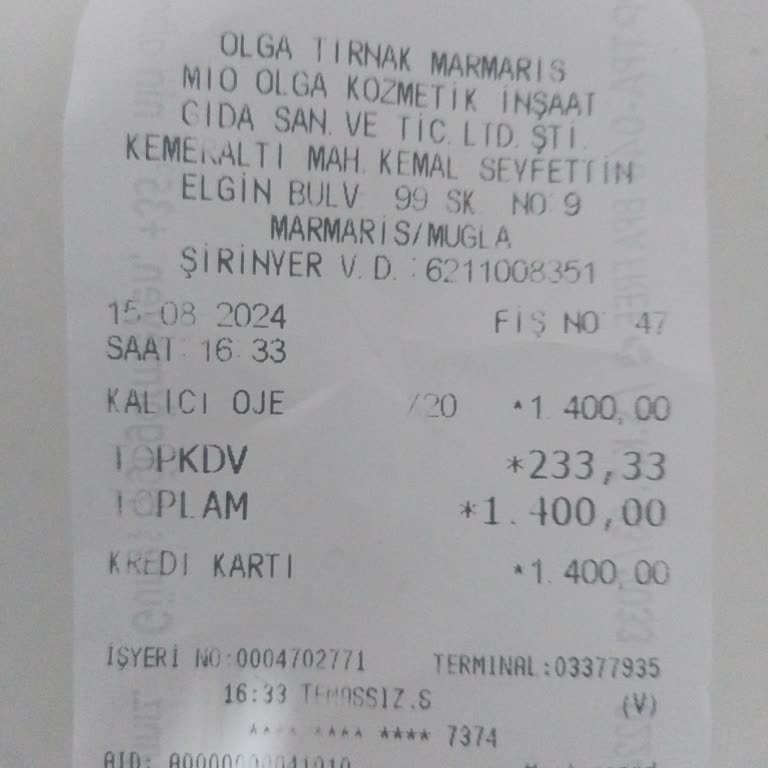 Olga Tırnak Marmaris İşletme Sahibinin Saygısızlığı