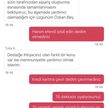Yemeksepeti Ödeme Yöntemi Mağduriyeti