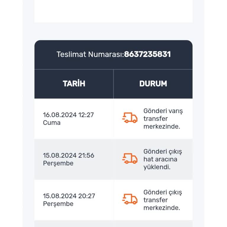 Sürat Kargo Kargonun Elime Ulaşmaması