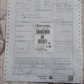 Samsung 58 TU7000 Panel Arızası