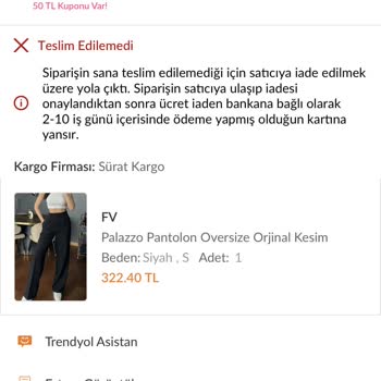 Trendyol Sorun Yaşadığımda Artık Eskisi Gibi İlgilenmiyor