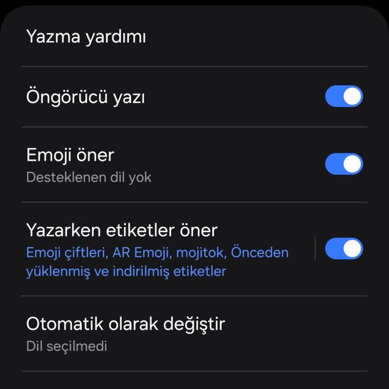 Samsung Klavye Türkçe Dil Desteği Eksikliği