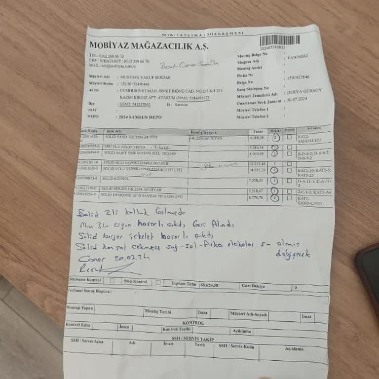 Doğtaş Koltuk Takımı Teslimat Hataları