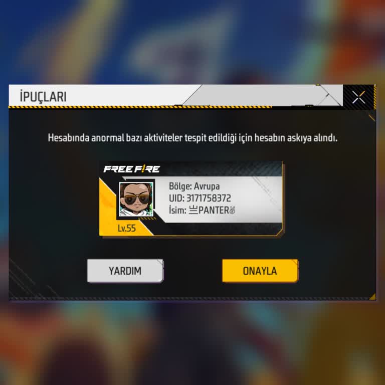 Garena Free Fire Ff Hesabım Suçsuz Yere Neden Banlandı